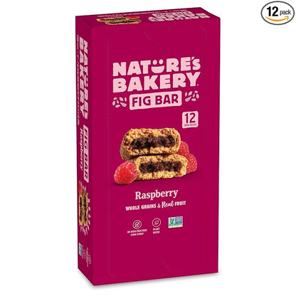 Nature’s Bakery Raspberry Fig Bars 12 pack box