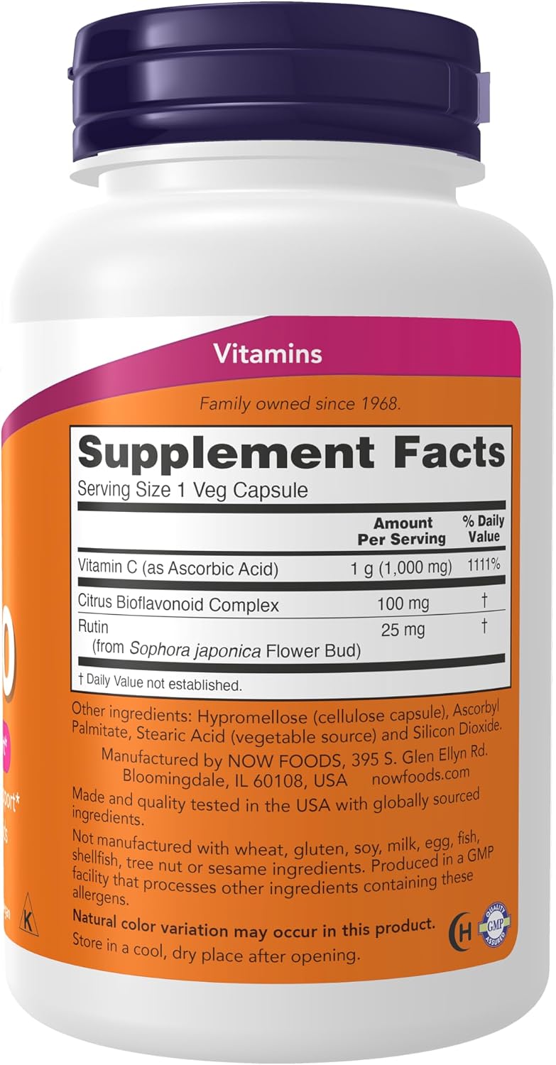 Vitamin C 1000 mg supplement with bioflavonoids
