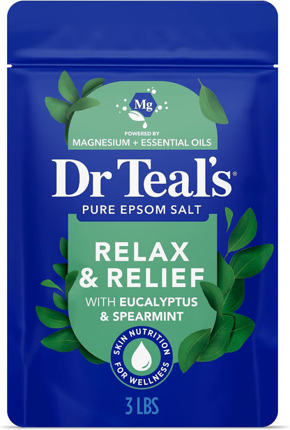 Dr Teal's eucalyptus spearmint Epsom salt soak front view