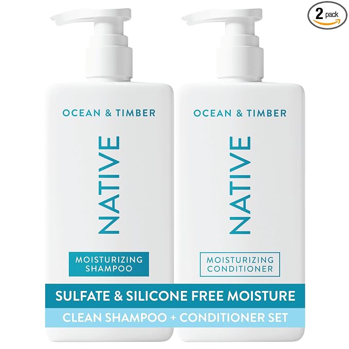 Native Ocean & Timber shampoo and conditioner set