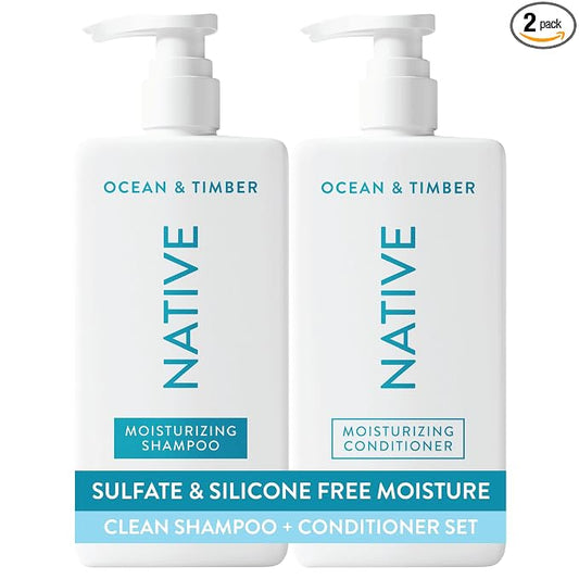 Native Ocean & Timber shampoo and conditioner set