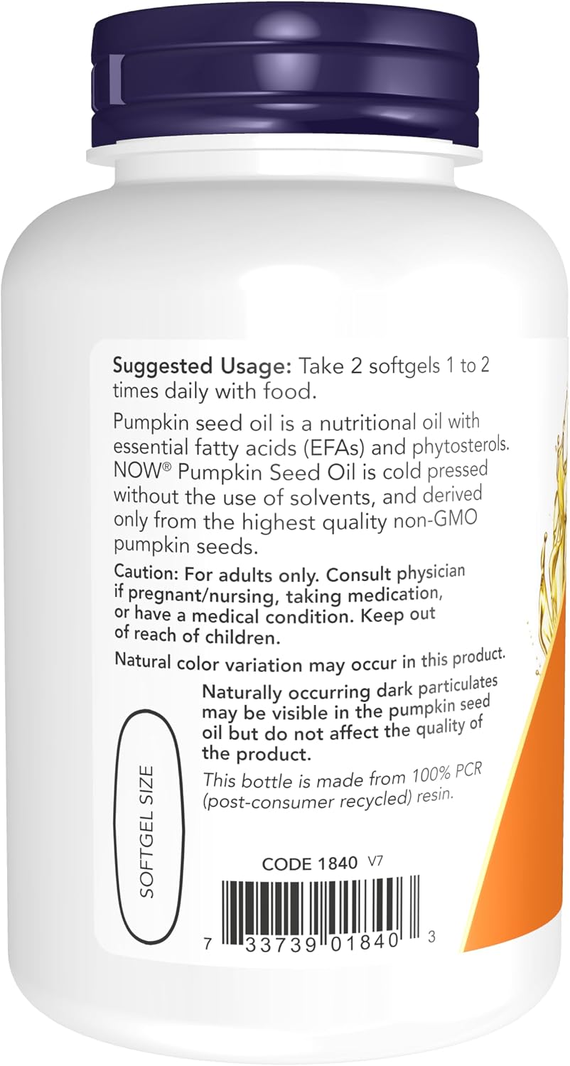 NOW Supplements pumpkin seed oil dietary supplement