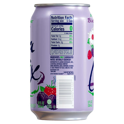 Blackberry Cucumber La Croix sparkling water packaging