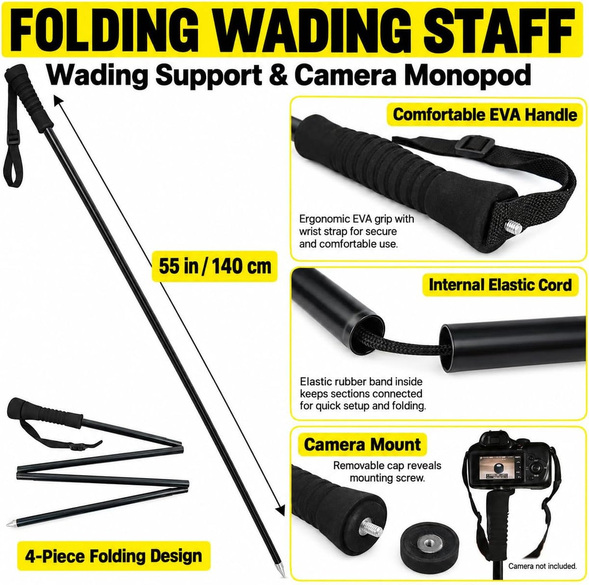 Aventik wading stick for stream crossings
