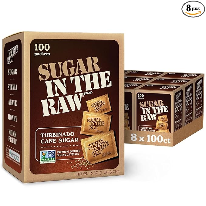 Sugar In The Raw turbinado sugar packets 8-pack