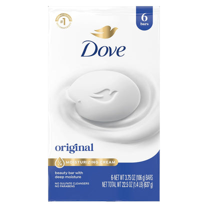 Dove Beauty Bar with 1/4 moisturizing cream