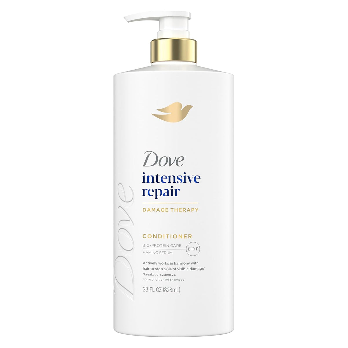 Dove conditioner for damaged hair front label