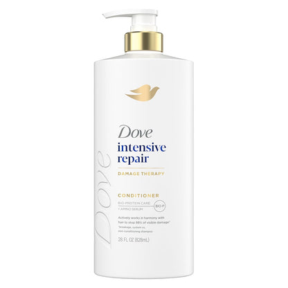 Dove conditioner for damaged hair front label