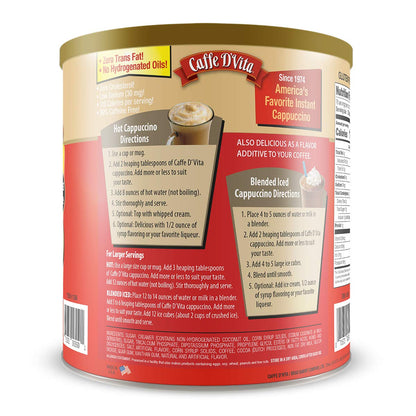 Caffe D'Vita Mocha Cappuccino Hot or Iced 4 lbs (2 pack)