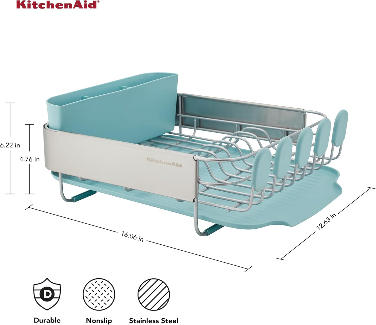 KitchenAid dish rack with removable flatware caddy