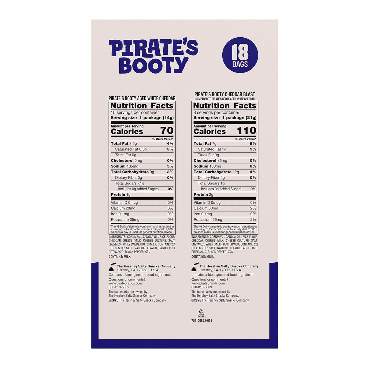 Aged white cheddar cheese puffs individual snack packs