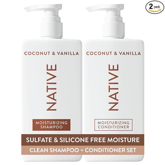 Native Coconut Vanilla shampoo and conditioner set