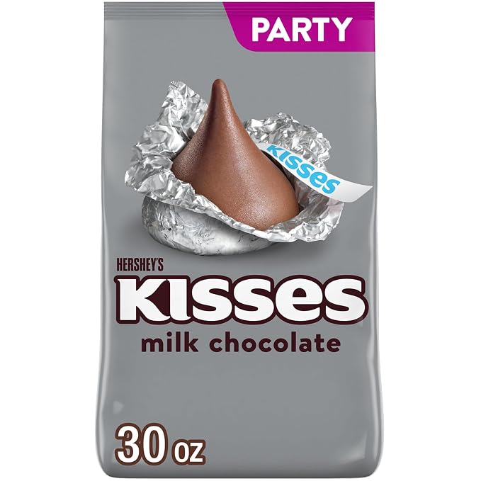 HERSHEY'S KISSES milk chocolate candy bulk party pack 30 oz