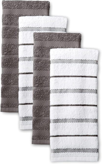 KitchenAid Albany solid and striped kitchen towels