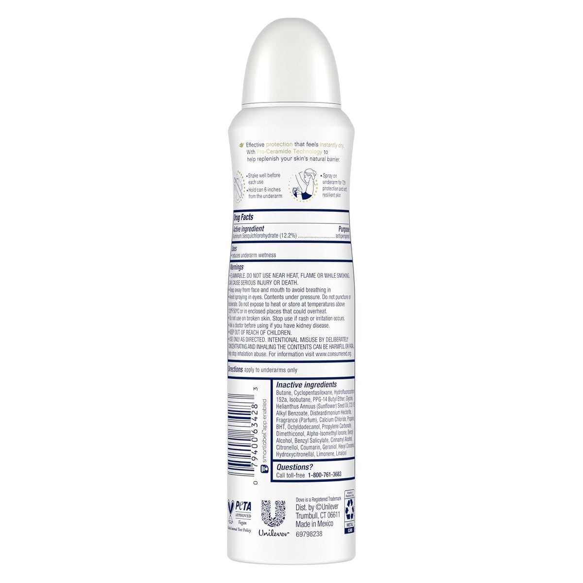 Dove Invisible antiperspirant deodorant 12-count pack