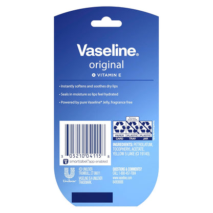 Vaseline Lip Therapy moisturizing lip balm with pure Vaseline Jelly