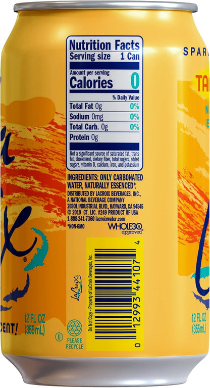 Tangerine La Croix 12 fl oz sparkling water