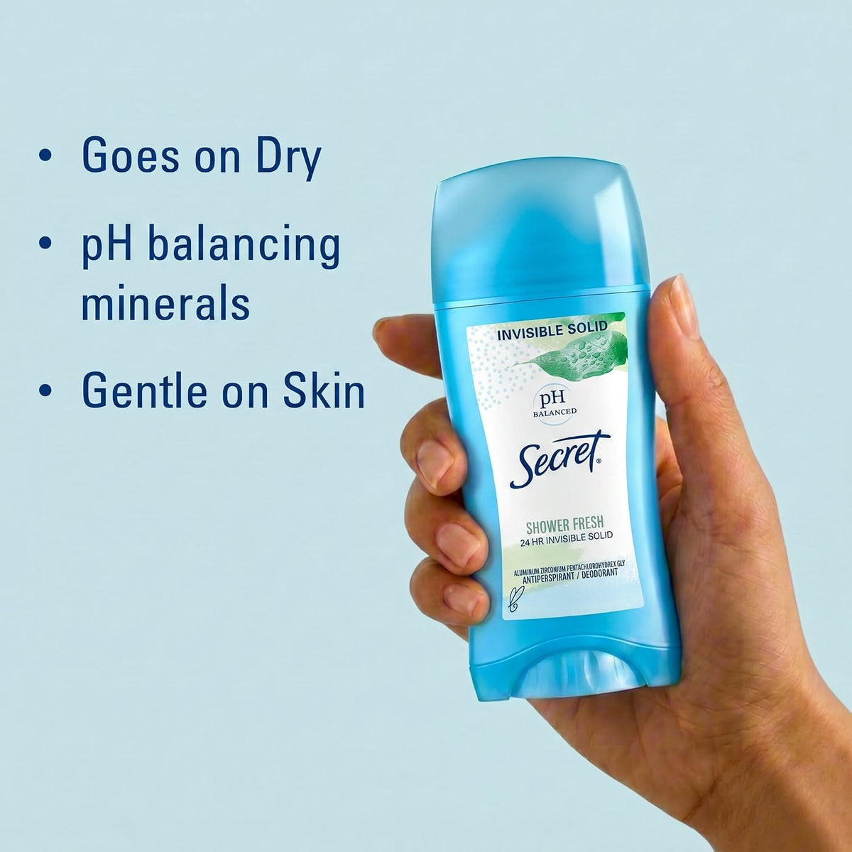 Secret pH balanced 24 hour protection deodorant
