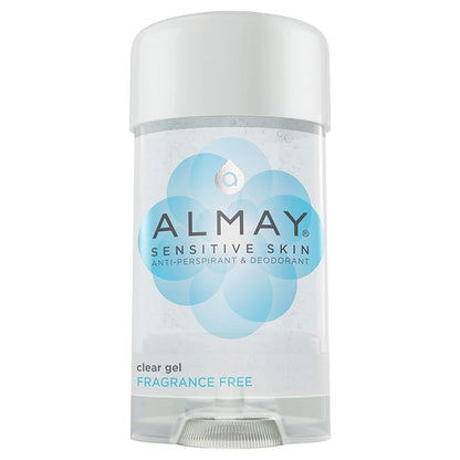 Almay fragrance free clear gel deodorant and antiperspirant 2.25 oz