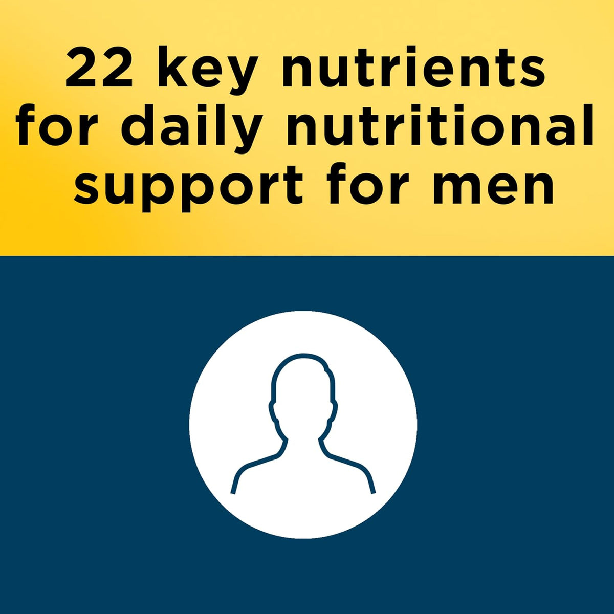 Nature Made men’s multivitamin bottle side view