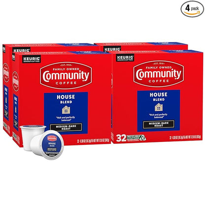 Community Coffee House Blend medium-dark roast K-Cup pods