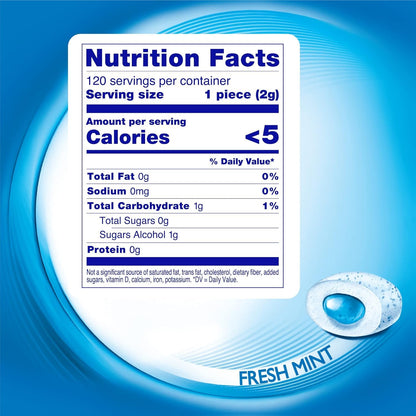 MENTOS Pure Fresh sugar free mint gum package