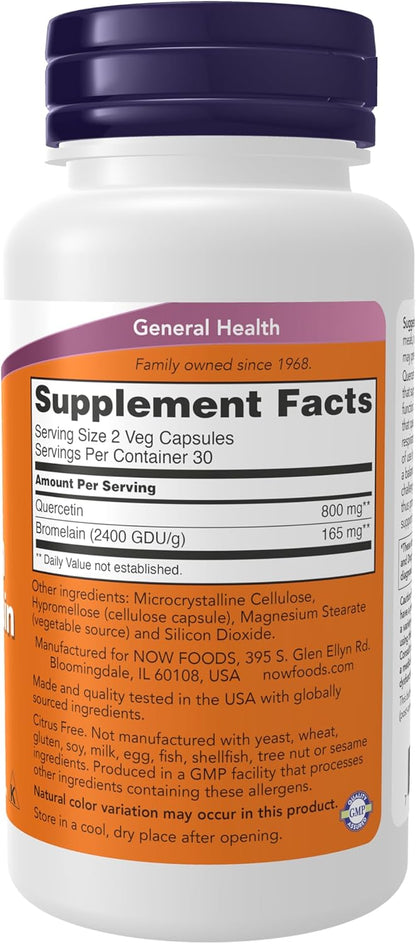 NOW seasonal immune support supplement bottle