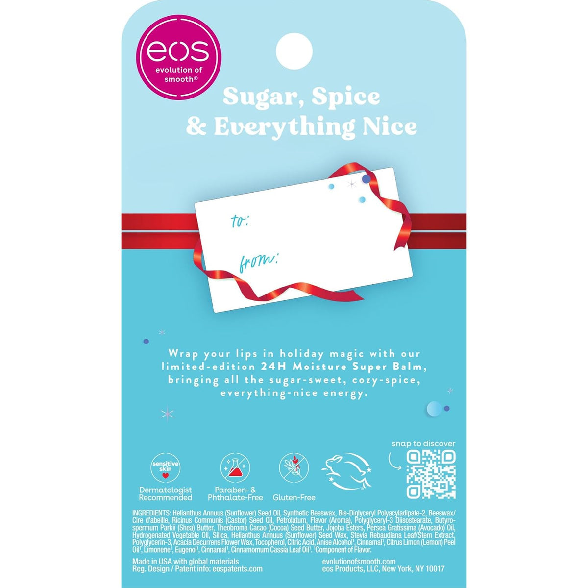 Eggnog eos mini lip balm gift set