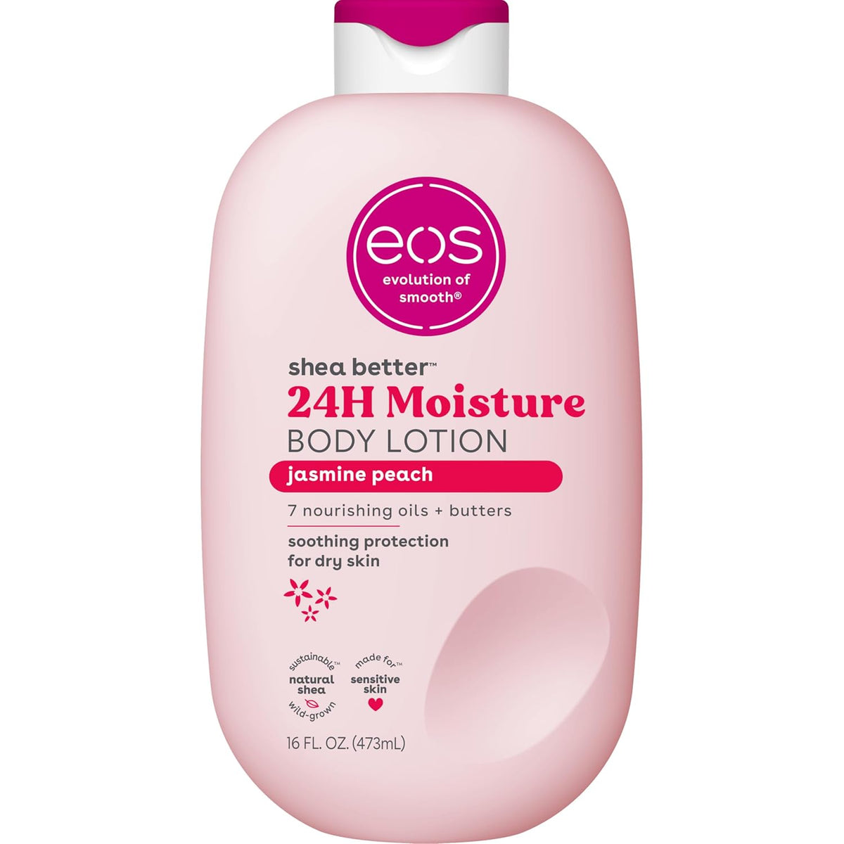 eos 24H Moisture Body Lotion in Jasmine Peach