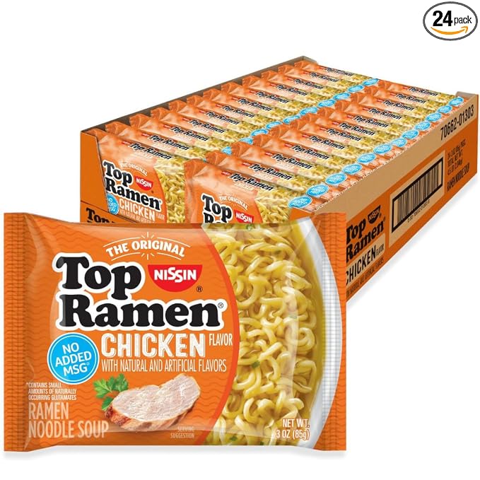 NISSIN Top Ramen Chicken noodle soup 24-pack