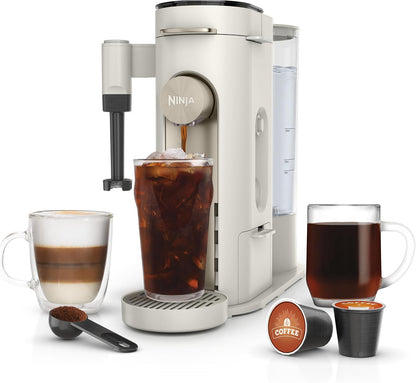 Compact Ninja single serve coffee maker front view