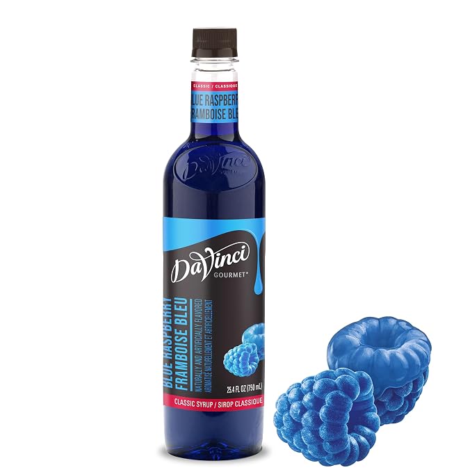 DaVinci Gourmet Classic Blue Raspberry syrup bottle
