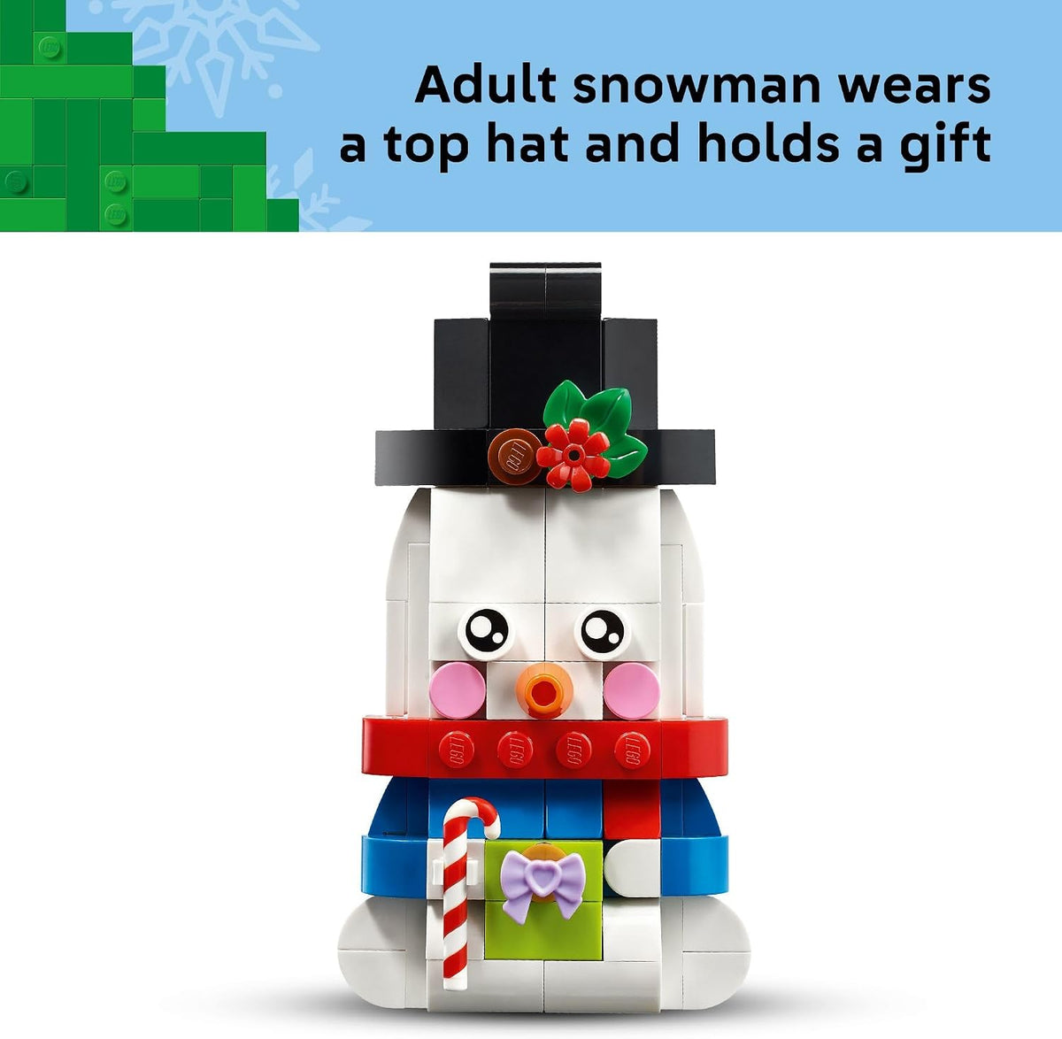 LEGO Christmas ornaments for tree or seasonal display
