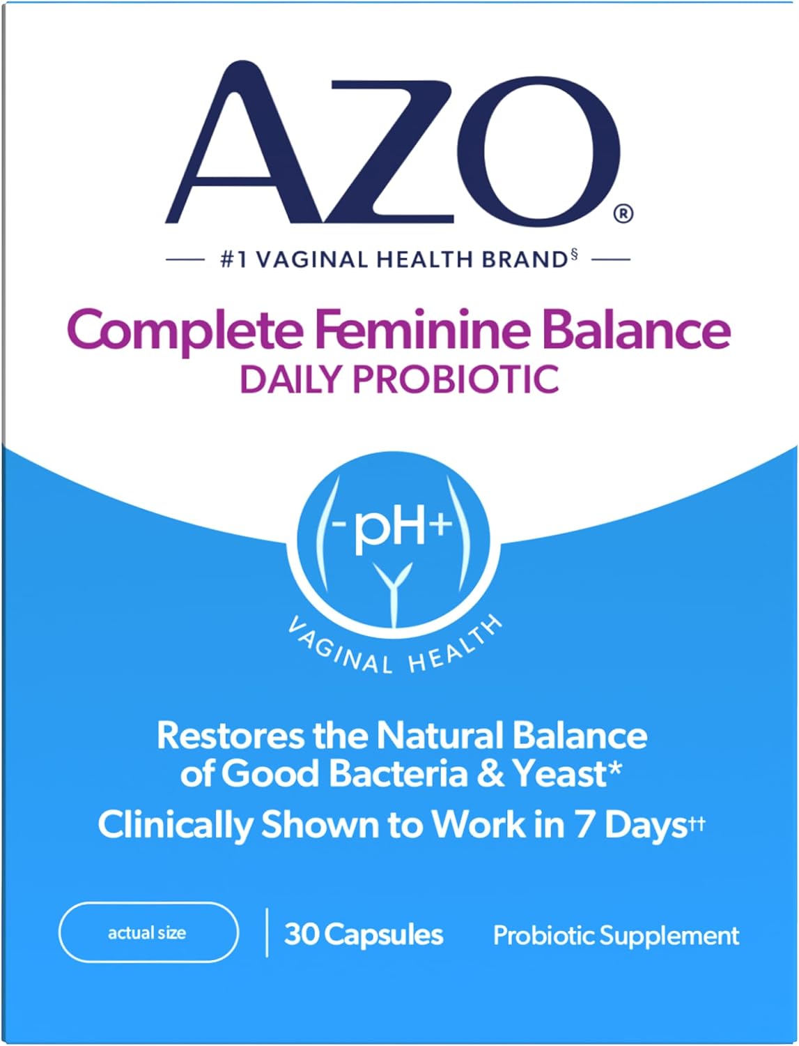 AZO daily vaginal probiotics for women