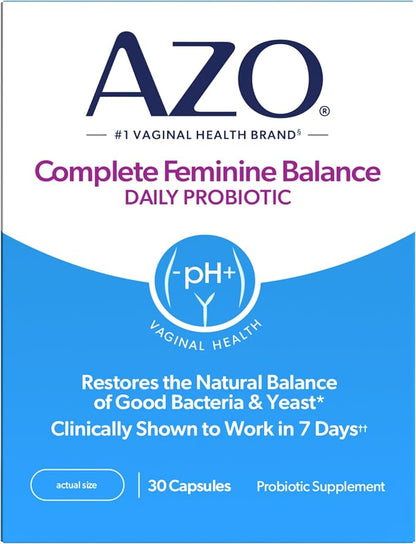 AZO Complete Feminine Balance probiotics 30 count