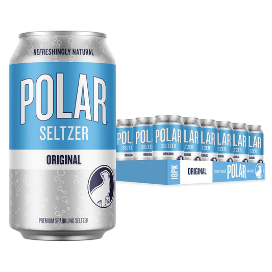 POLAR sparkling water 12 fl oz cans