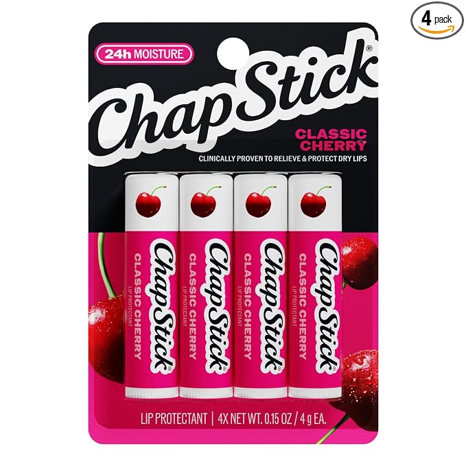 ChapStick Classic Cherry lip balm 4-pack