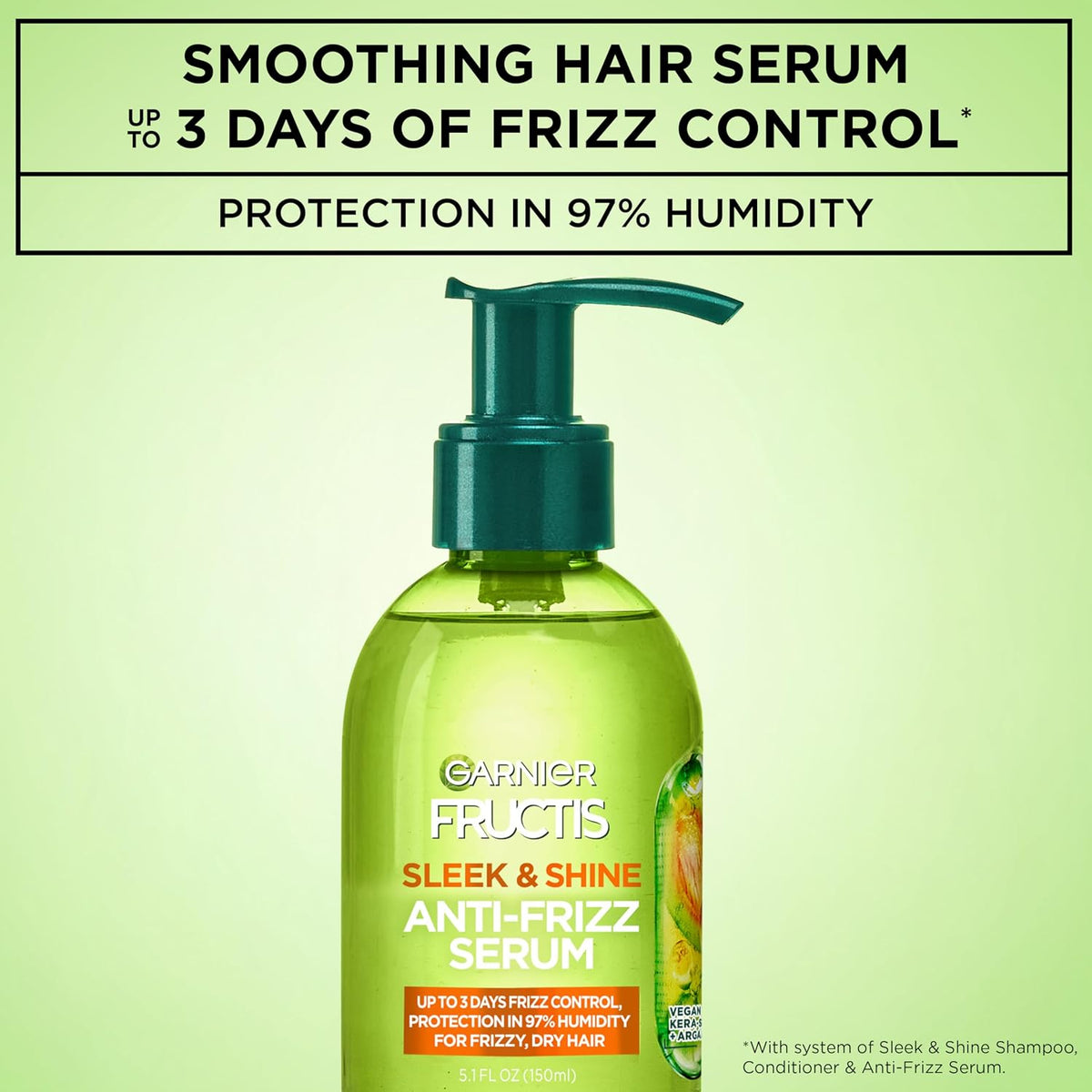 Garnier Sleek & Shine serum for flyaway control