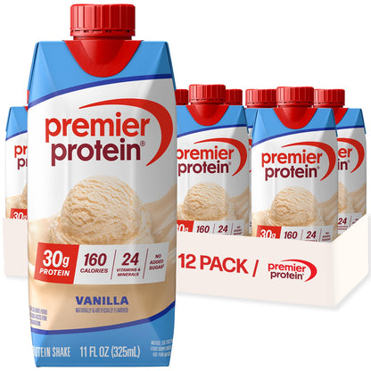 Premier Protein 30g protein vanilla shake carton