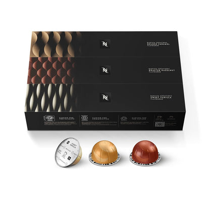 Nespresso Vertuo Golden Caramel flavored coffee pods