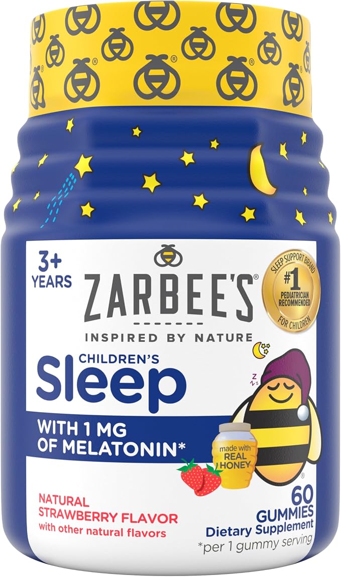 Zarbee's Kids Melatonin Sleep Gummies 60 count bottle