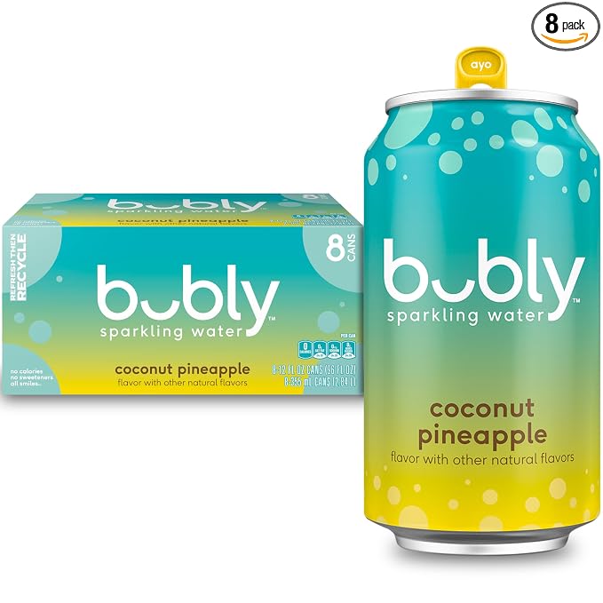 Bubly Coconut Pineapple sparkling water 8 pack