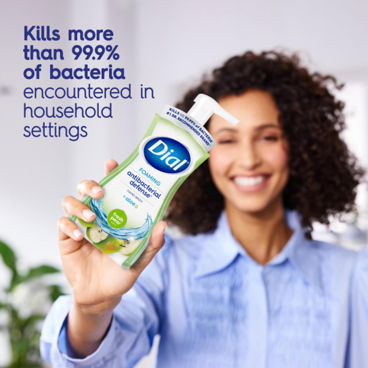 Dial antibacterial hand soap refill with fresh pear scent