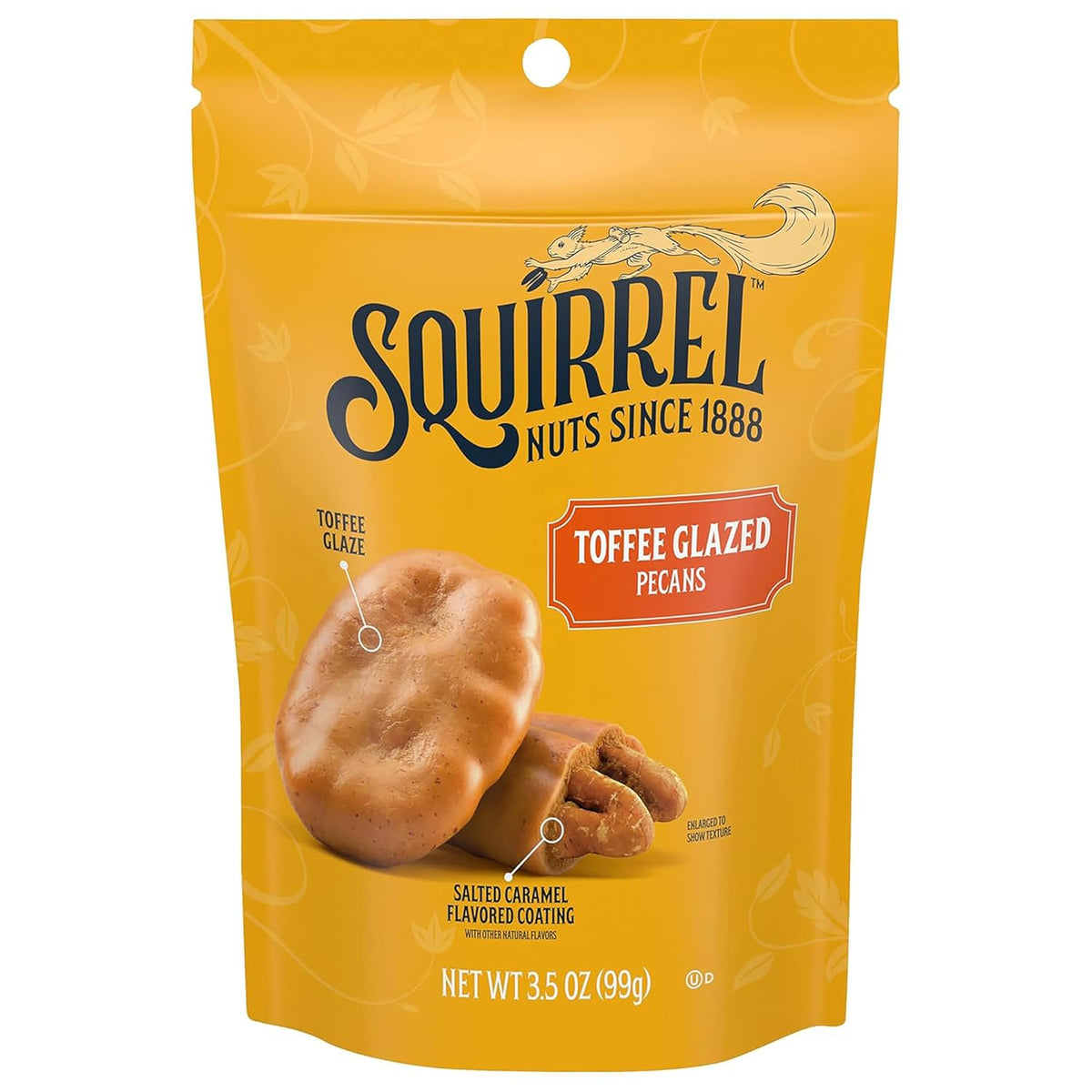 Squirrel Brand pecans with salted caramel flavored coating