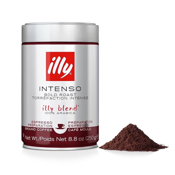 illy Intenso ground espresso coffee 8.8 ounce can