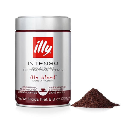 illy Intenso ground espresso coffee 8.8 ounce can