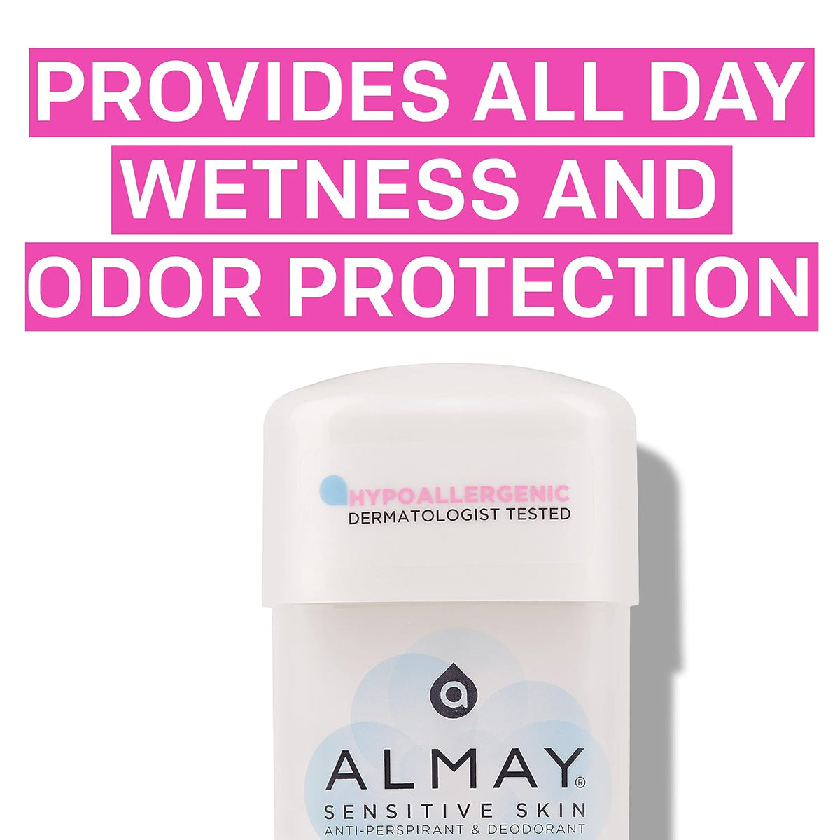 Almay dermatologist tested fragrance free antiperspirant deodorant