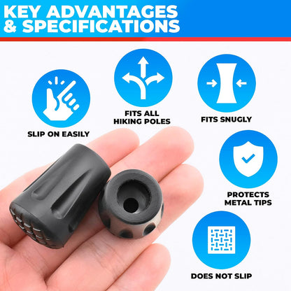 SIMAX pole tips for hiking and camping gear