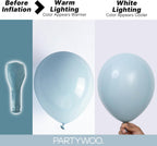 Boho dusty blue balloons for weddings and showers