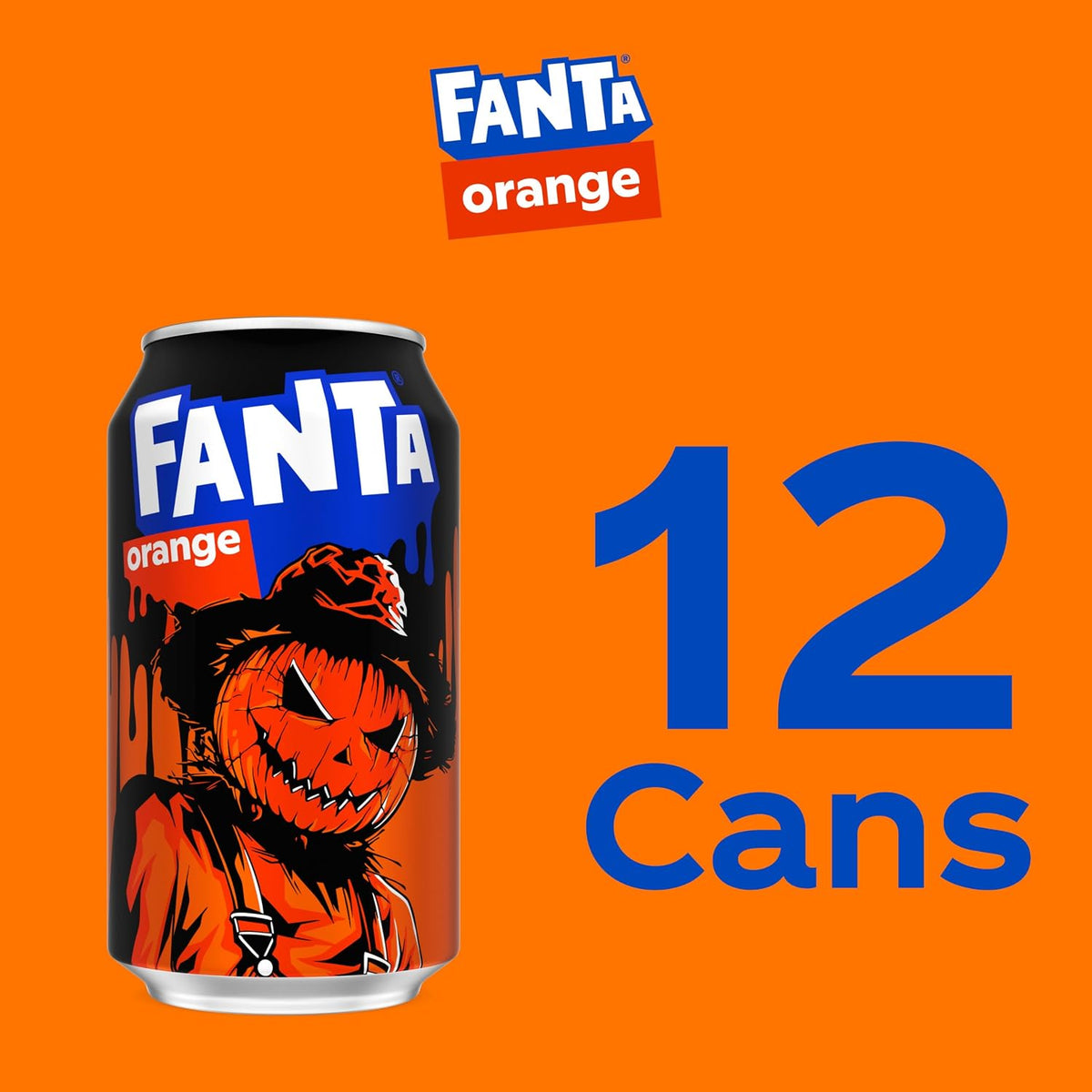 Fanta Orange caffeine-free soft drink, 12 fl oz 12-pack